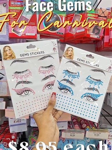 Face Gems for Carnival 🤗 *Prices are subjected to change* #foryou #trinidadcarnival #gem #makeup #trinitok