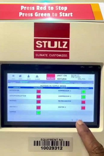STULZ I Manually ON OFF Compressor and all on Display I HVAC I PAC I Precision Air Condition I