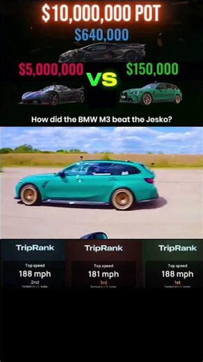 BMW M3 AND OTHER CAR SPEED TEST BUT BMW M3 KING 😱🥶
