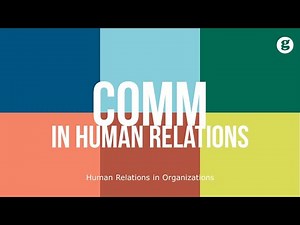 Communication in Human Relations