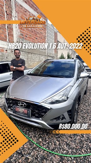 Garagem88 Automóveis | ✅ HB20 Evolution1.6 Aut. 2022 por R$80.000,00 ✅ 📲 (82) 98224-9293 — Tia Gigante 📲 (82) 99110-9990 — Lívia Vitória 📲 (82) 99119-1771 —... | Instagram