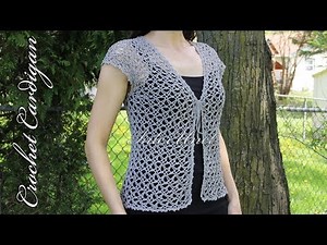 Lace jacket cardigan crochet tutorial