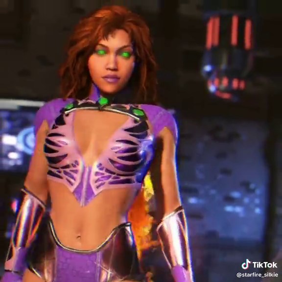 Starfire's Flawless Victory in Injustice 2 Gameplay