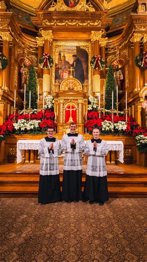 The Canons Regular of St. John Cantius joyfully welcomed Br. Donovan Utz, Br. Ryan, and Br. Bobby Olson into the Novitiate at Solemn Vespers on the Feast of St. John Cantius. This important moment marks the beginning of a new and focused stage of formation in their vocational journey. Learn more about our new novices: https://www.canons-regular.org/post/welcoming-our-new-novices | Canons Regular of St. John Cantius