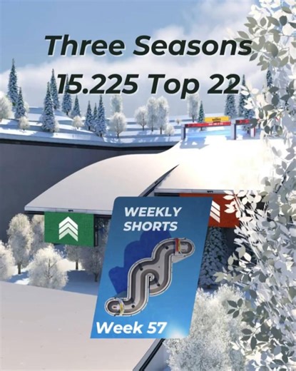 Three Seasons Skip 15.225 Top 22 🔥 Trackmania Weekly Shorts #WS 57 #trackmania #weeklyshorts #shorts