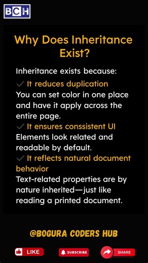 Why Does CSS Inheritance Exist? | CSS Inheritance Explained | Part-2 | CSS Inheritance Is Important?
