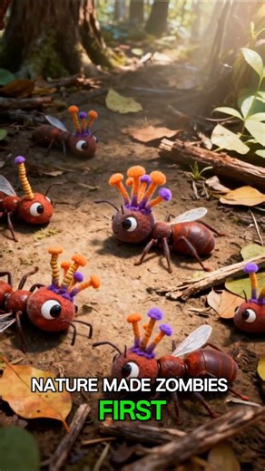 Zombie Ants Are Actually Real #ants #zombieants #cordyceps