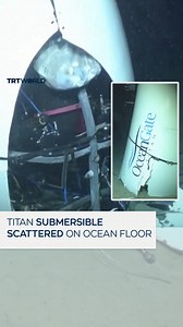 Haunting footage released by US Coast Guard shows remains of Titan submersible dispersed on the ocean floor. Titan imploded in June 2023, killing all five people onboard. | TRT World