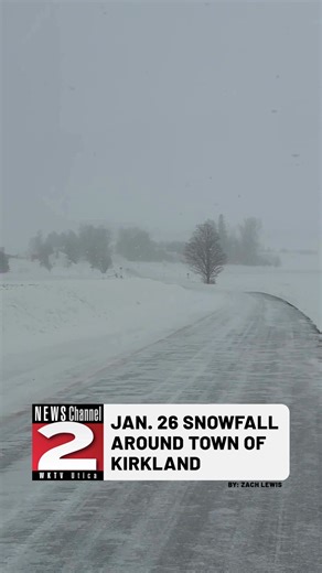 Here’s a look at the snowfall in the Town of Kirkland. A big thank you goes out to the snow plow drivers who keep roads remaining navigable! | WKTV Weather