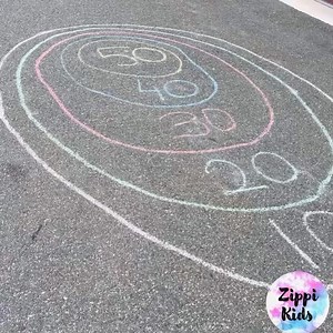 8.9K views · 18 reactions | Sidewalk chalk Target outdoor Math Activity for kids ….Super Fun Summer activity for preschoolers and kindergarteners  | Zippi Kids Corner | Facebook