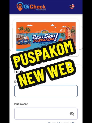 kepada yang belum tau.. ni web puspakom baru. gicheck.my masih guna id password yg lama. link ke lain. utk sebarang pertanyaan.. sila contact puspakom. aku cuma tunjuk yang asas je. lain2 aku pun tak tau. sesiapa perlu khidmat wakil utk puspakom taiping, boleh kontek aku. #puspakom #taiping