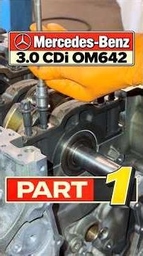 Mercedes OM642 3.0 CDI - Engine Assembly Begins | Crankshaft Installation.