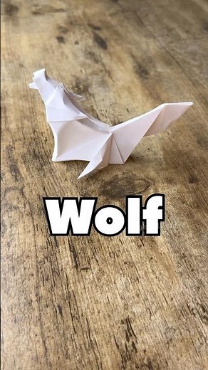 COOL ORIGAMI WOLF TUTORIAL STEP BY STEP | HOW TO MAKE ORIGAMI WOLF EASY TUTORIAL | DIY PAPER WOLF