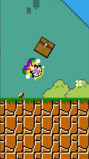 Ambush Fail! Wario Regrets This Instantly🤣#mario #shorts #minecraftshorts #memes #animation #funny