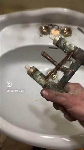 How to remove MOEN mini widespread faucet #plumbing #hardwater