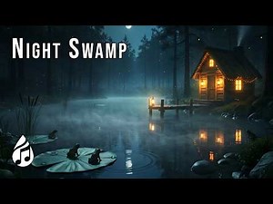 Swamp Night Ambience Frogs Croaking & Crickets Sounds