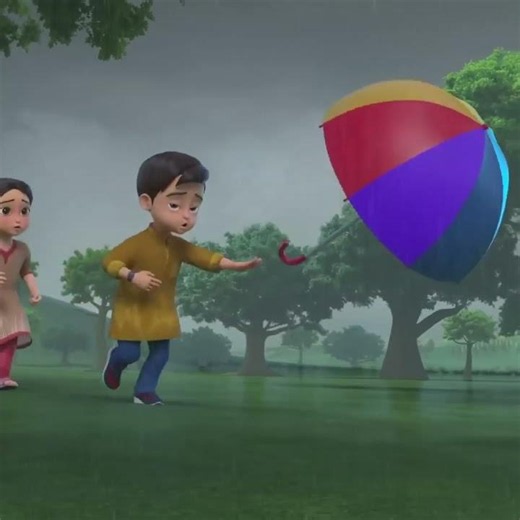 Barish Song | Fun For Kids TV Hindi Rhymes #shorts #shortsfeed #shortvideo #hindishorts