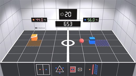 AI仓库：1v10 AI躲避球大战（深度强化学习）