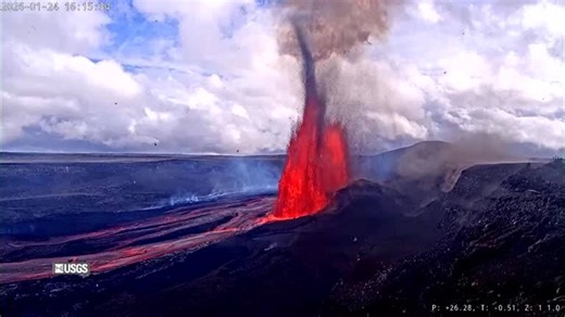 Kilauea spuckt höher als Deutschlands höchstes Gebäude