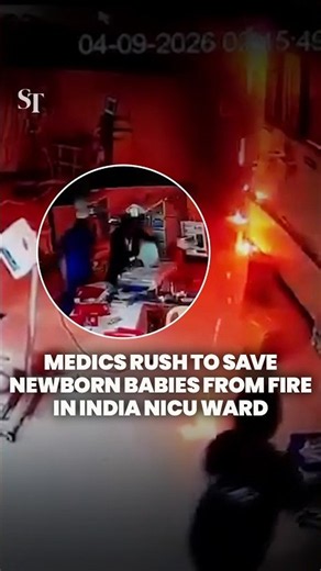 Medics rush to save newborn babies from NICU fire in India