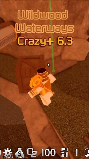 FE2 COMMUNITY MAPS - Wildwood Waterways Crazy+ 6.3 #fe2 #roblox #fyp #shorts