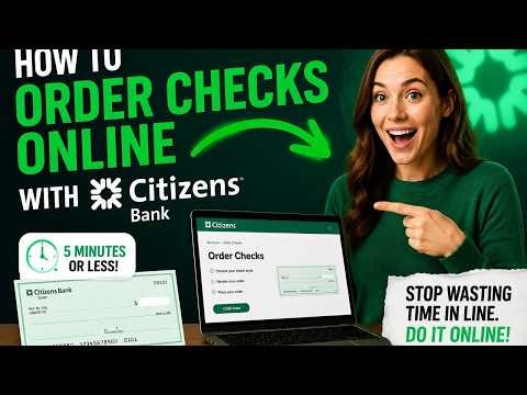 How to order checks online with Citizens Bank