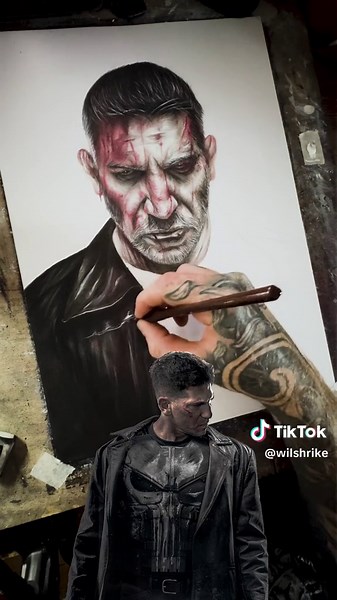 Punisher X-Ray | Part 3! Almost there folks! I wanted this to be a 3 parter but I really struggled condensing all the content down, so it’s guna have to be 4 parts! To be fair, I’m still working on the X-ray design, it’s taking a lot of tweaking! Anyway, that’s my Frank Castle pencil Drawing done. Really happy with how the background turned out, it’s always a bit of a gamble going feet first with the background. When in doubt leave it white, but seeing as I’m always in doubt, f*** it right?! Hop