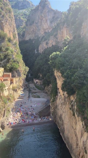 Fiordo di Furore Beach, Italy 🇮🇹 🌊✨