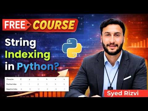 What is String Indexing? | String Indexing in Python | Positive & Negative Indexing in Python
