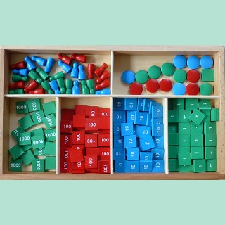 Montessori Stamp Game Subtraction | Math Lesson | GMN