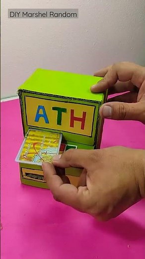 CAJERO AUTOMÁTICO DE CARTÓN RECICLADO #shorts