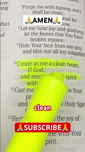 Psalm 51:10 | Create in Me a Clean Heart, O God | Open the Bible | Bible Vibe