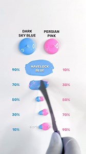 Art Craft Blend on Instagram: "Hues of Blue and Pink Color Combination! 🩵➕🩷 . . . . . . . . #colors #paintmixing #colormixing #art #artvideo #color #mixing #palette #asmr #asmrsound #satisfying #satisfyingvideo #artcraftblend"
