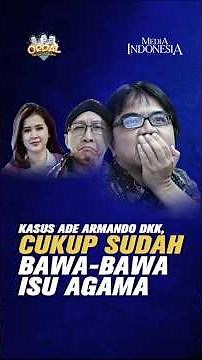 Kasus Ade Armando Dkk, Cukup Sudah Bawa-bawa Isu Agama