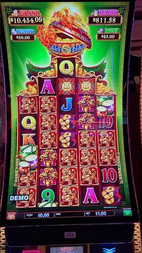 NEW!! Dancing Drums Tower DEMO Screen Slot Machine