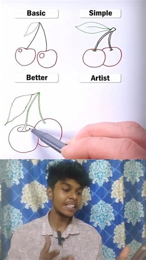 How to Draw a Cherry 🍒