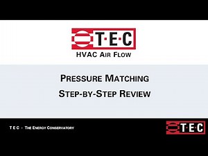 HVAC Air Flow_Step-by-step_Pressure Matching