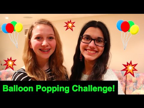 Balloon Popping Challenge | CamAndEm