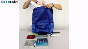 Drawstring Backpack - Small Gym Bag with Wet & Dry Compartment, Basketball Sackpack for Men & Women, Sports Backpack for Swim, Soccer & Accessories, Navy Blue, Size S