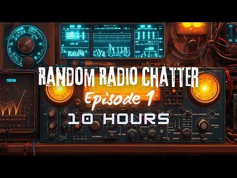🌙 Experience Serenity with 10 Hours of Random Radio Chatter Ambience | Sleep and Relaxation 😴