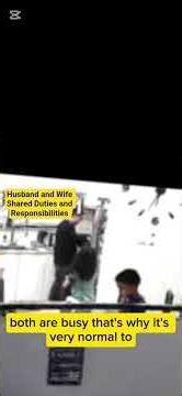 Shared duties &responsibilities for family. Both are helping one another. Unity makes life easy.