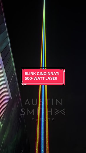 Blink Cincinnati 2026 500-Watt Laser: Powerful Architect Laser Art