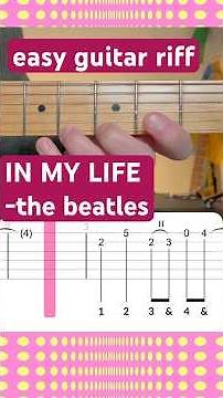 In My Life Guitar Riff | Easy Tutorial