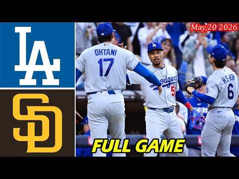 Los Angeles Dodgers vs San Diego Padres [Full Game] Highlights, May 20 2026 | MLB Season 2026
