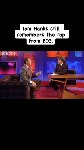 David Schumann on Instagram: "BIG is an all-timer and one of Tom Hanks’s best movies. This is an old clip from Friday Night with Jonathan Ross. #tomhanks #big #jonathanross #dizzeerascal"