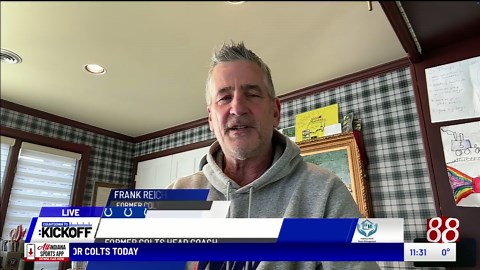 Frank Reich's reaction to Philip Rivers returning