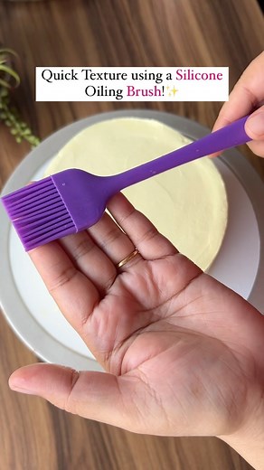 Shilpa Birajdar | Pune Cake Artist | Pune Baking Classes on Instagram: "With baking tools around you can create some amazing textures on cake and play with them!✨💖 Silicone Brush being my ❤️ what’s yours? # #bakers #reels #caketexture #caketechniques #reelsofinstagram #bakersofinstagram"