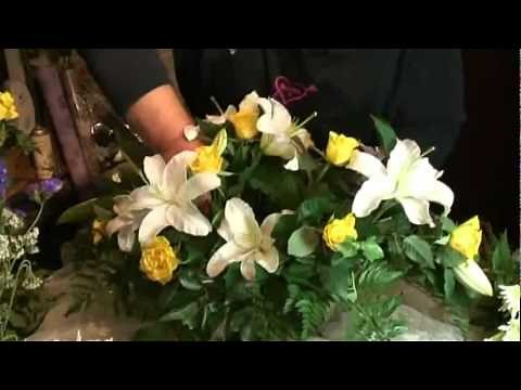 How to Make A Funeral Casket spray .Naked Florist.Country Garden Winslow Milton Keynes.