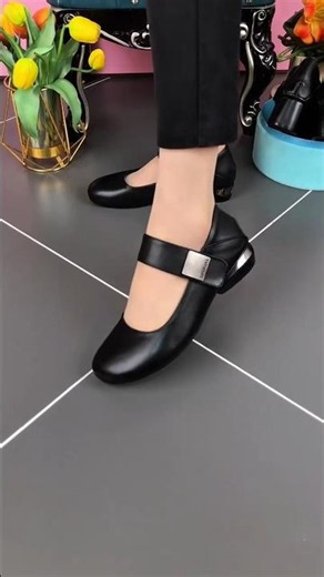 Black Mary Jane Strap Flats Classic Everyday Comfort #maryjane #flats #shortsfeed