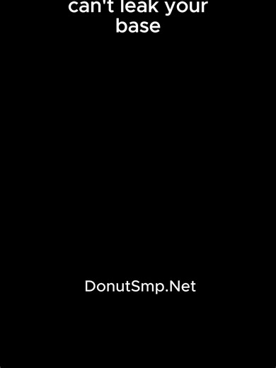 One bedrock can't leak your base #donutsmp #media #fyp #donutsmp.net #bedrock